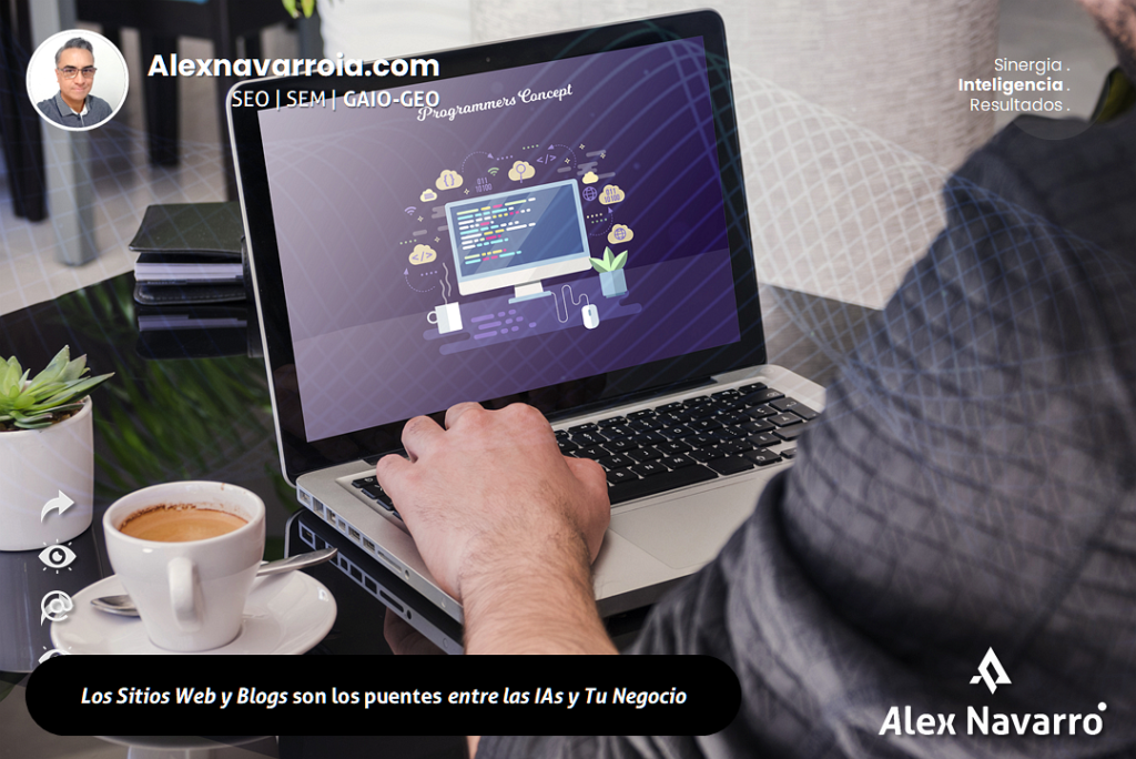 Las web y los blogs son el puente entre la ia y tu negocio